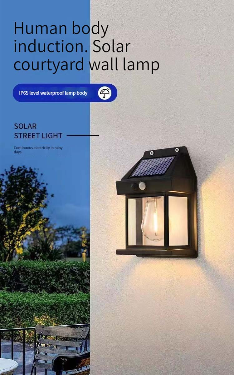 2 4pcs outdoor tungsten bulb solar lamp waterproof motion sensor human induction solar garden light yard garage light details 0
