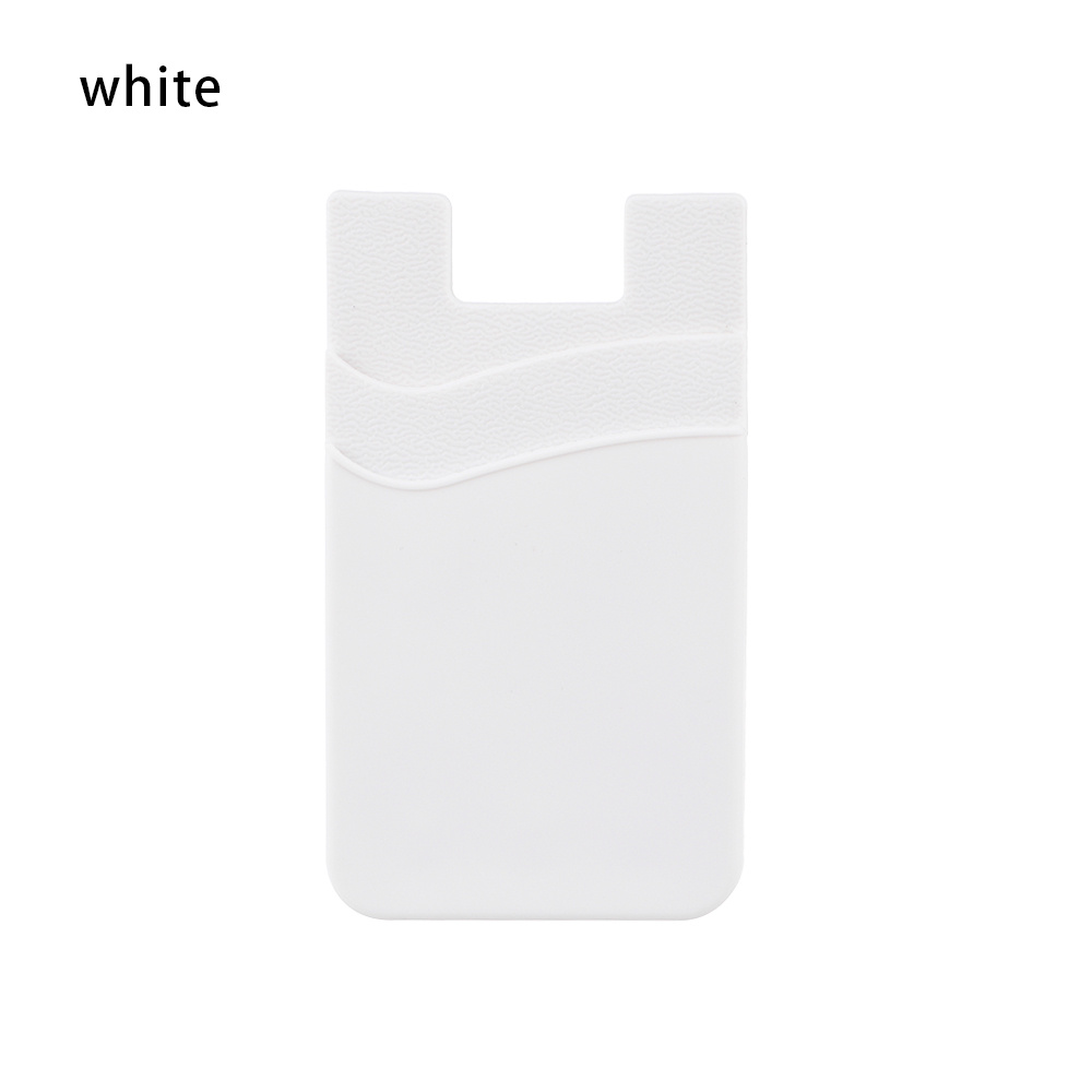 Silicone Cell Phone Wallet White