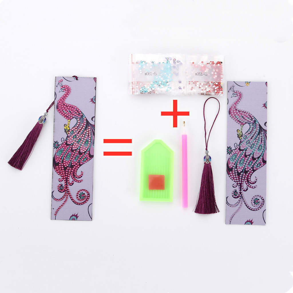 Diy Diamond Painting Bookmark 5d Diamond Embroidery - Temu