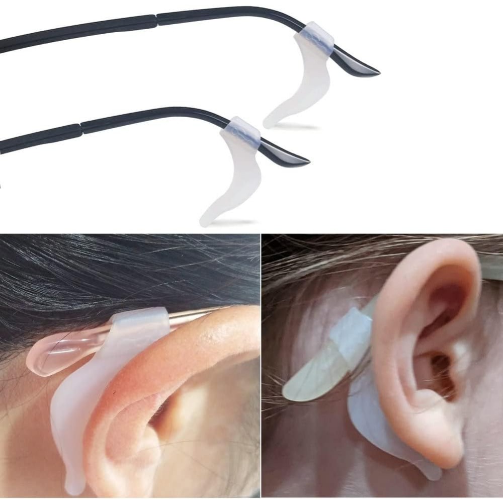 2 Anti Slip Eyeglass Holder Eyewear Glasses Behind Ear Accessories Clip