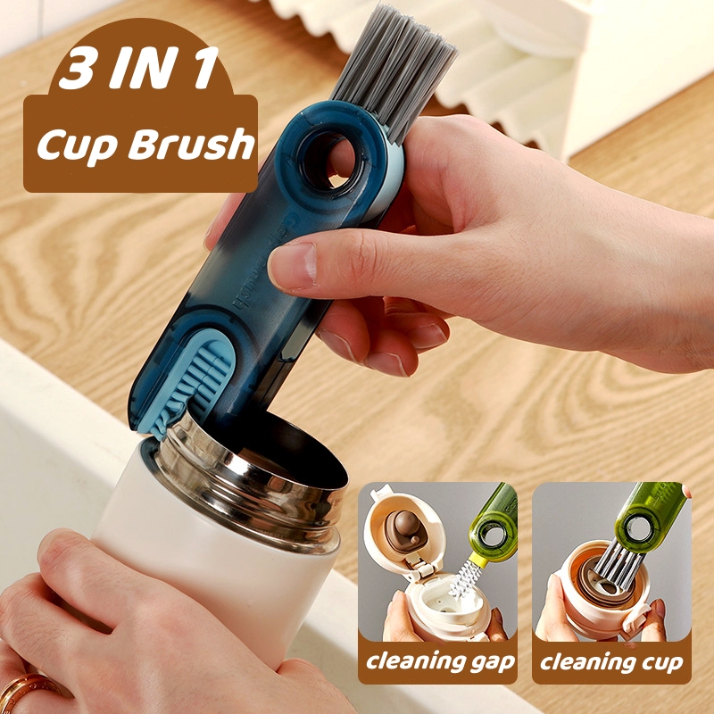 6)Hard Bristle Recess Crevice Cleaning Brush Household Tool Gap Cleaning  Brush