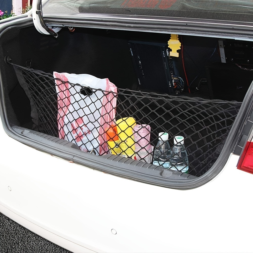 Car Trunk Storage Mesh Bag Elastic Luggage Cargo Storage Net - Temu