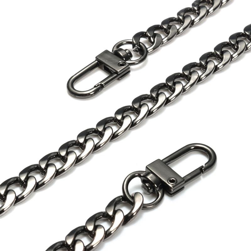 120cm/100cm Convenient Metal Purse Chain Strap Handle Replacement Chain  Handbag Shoulder Bag Chain Accessories Gold/Silver/Black