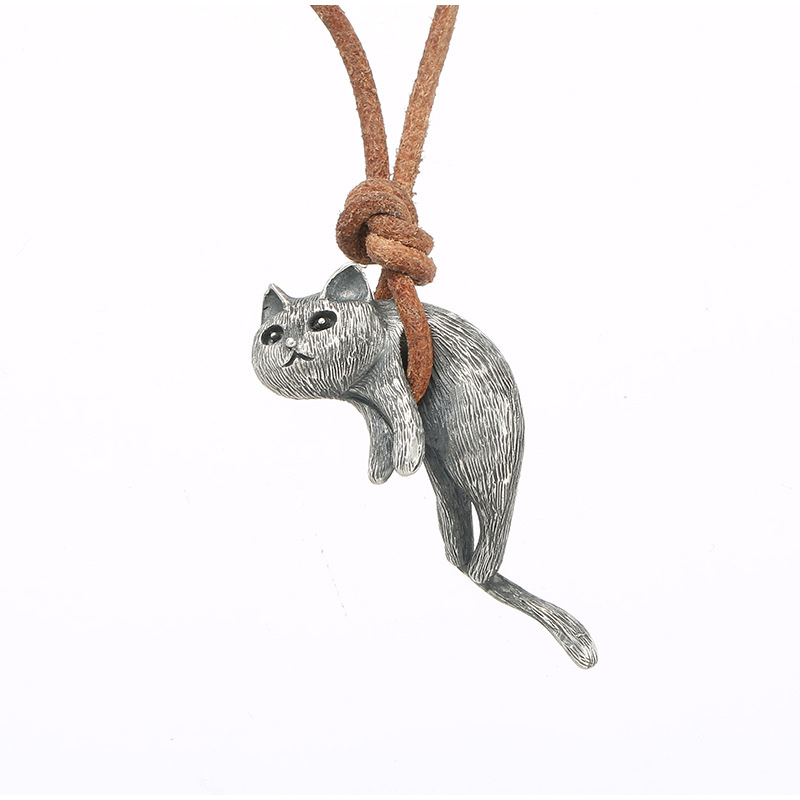 Simple Cute Cat Shape Pendant Necklace For Women Daily Casual Party Jewelry  Lover Birthday Gift - Temu Netherlands