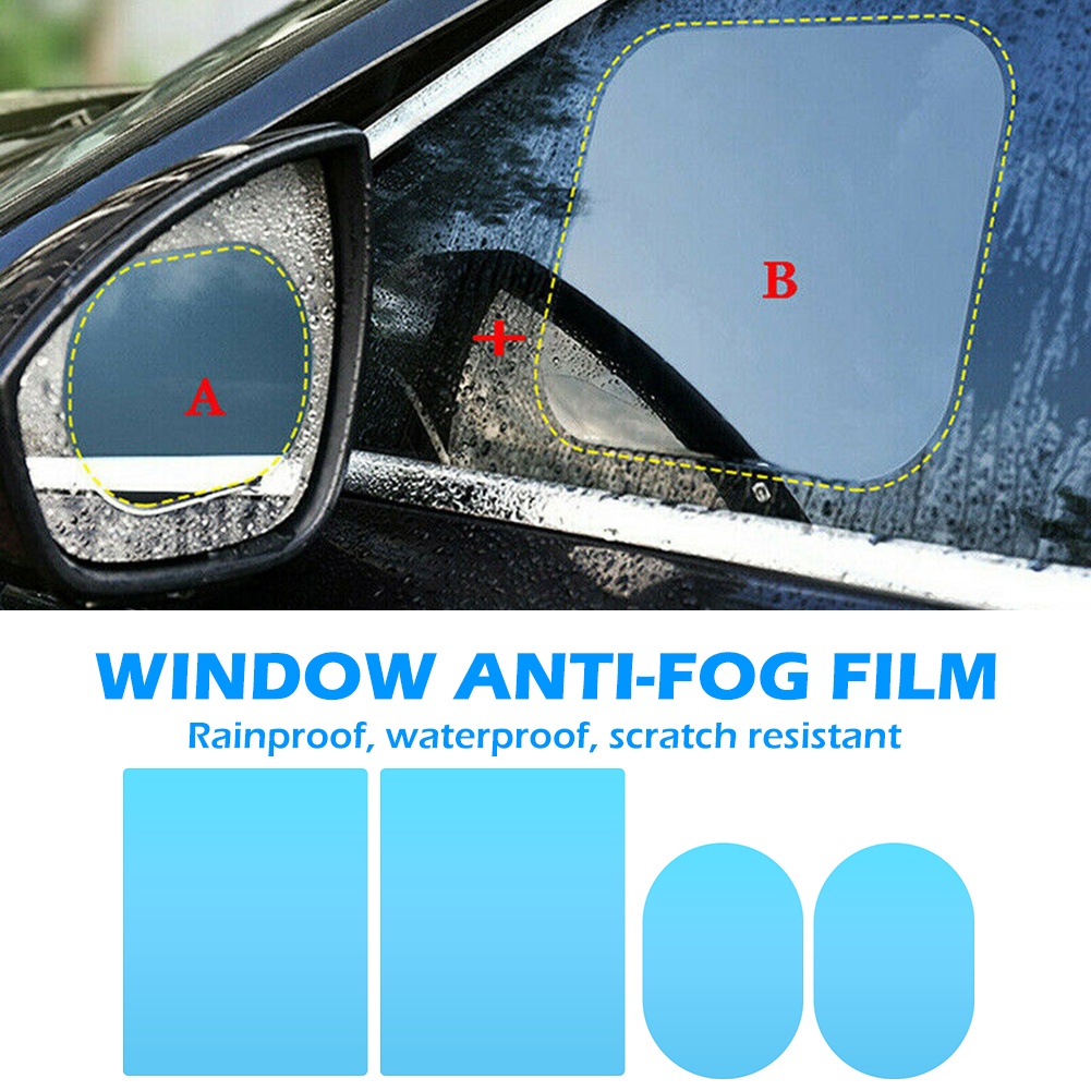 2 Stück Auto Regenfest Film Anti Fog Auto Aufkleber Auto - Temu