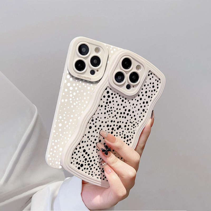 

2pcs Silicone Phone Case Irregularly Sized Dot Phone Case For Iphone 14 13 12 11 Pro Max Mini Xr Xs Max X 8 7 14 Plus Se 2020 Clt Camera Lens Portector Soft Cover Luxury Shockproof Fall Car Back Cover