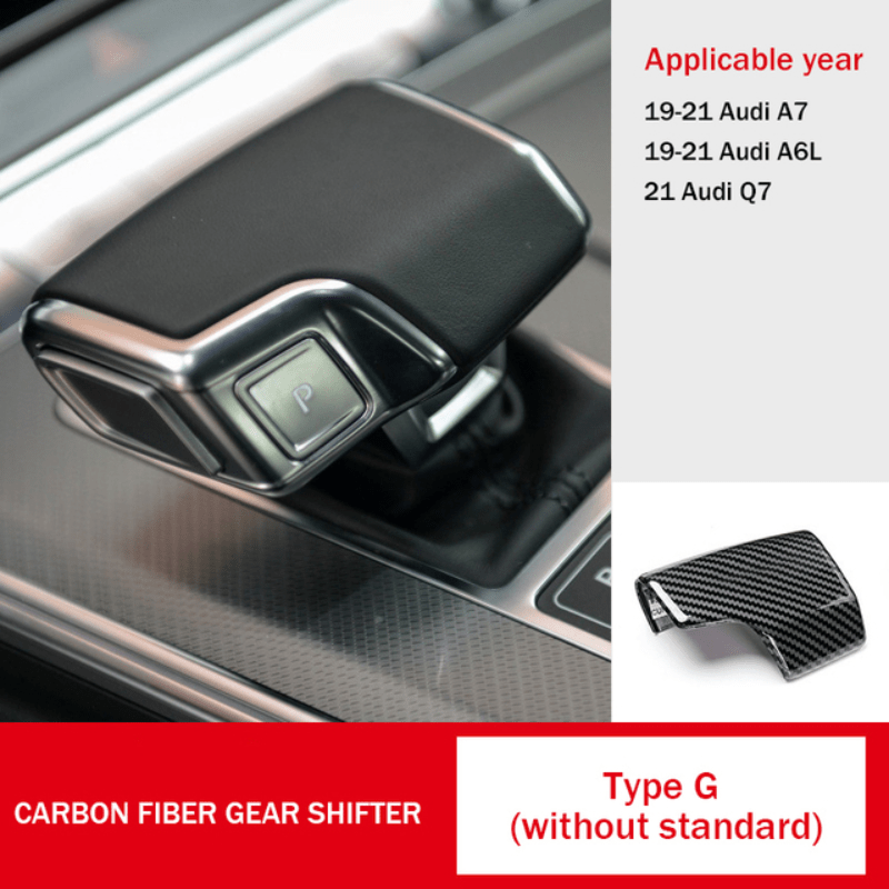 For Audi A4 A5 17-21 ABS Red Carbon Fiber Car Interior Decoration Full Set  Trim