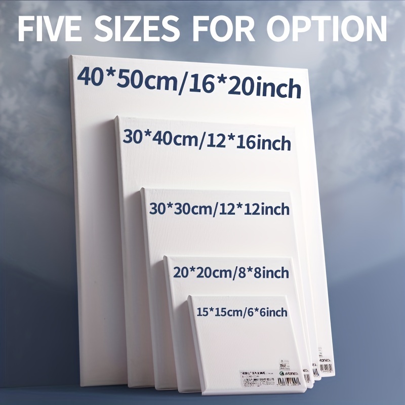  U.S. Art Supply 5 x 5 Mini Professional Primed Stretched  Canvas (1-Pack of 12-Mini Canvases) - Ideal for Painting & Crafts