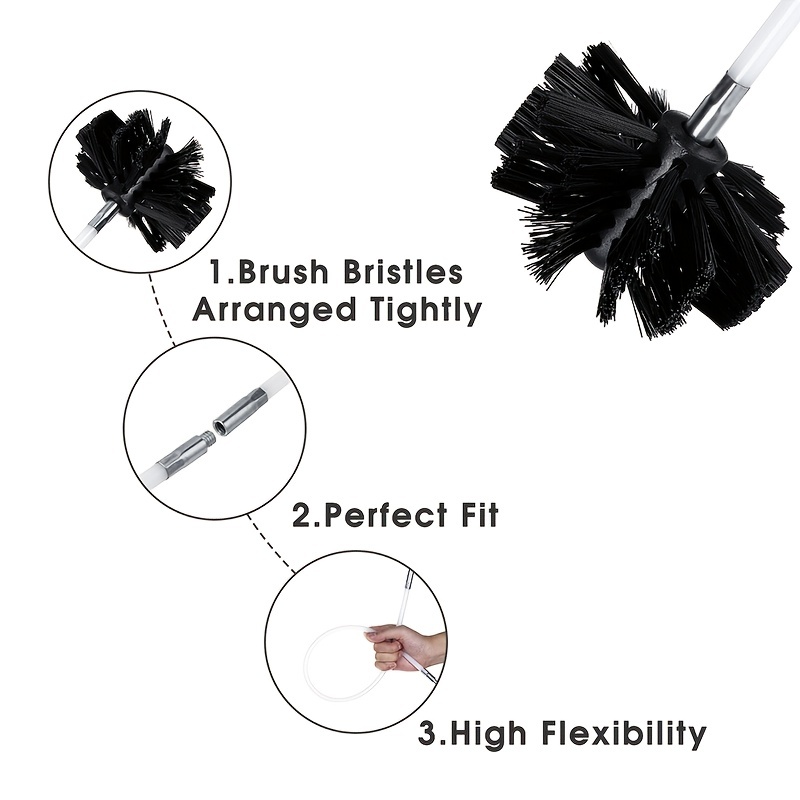 1Pcs Fireplace Brush Plastic Stove Brush Best Price Black Bristle Brush