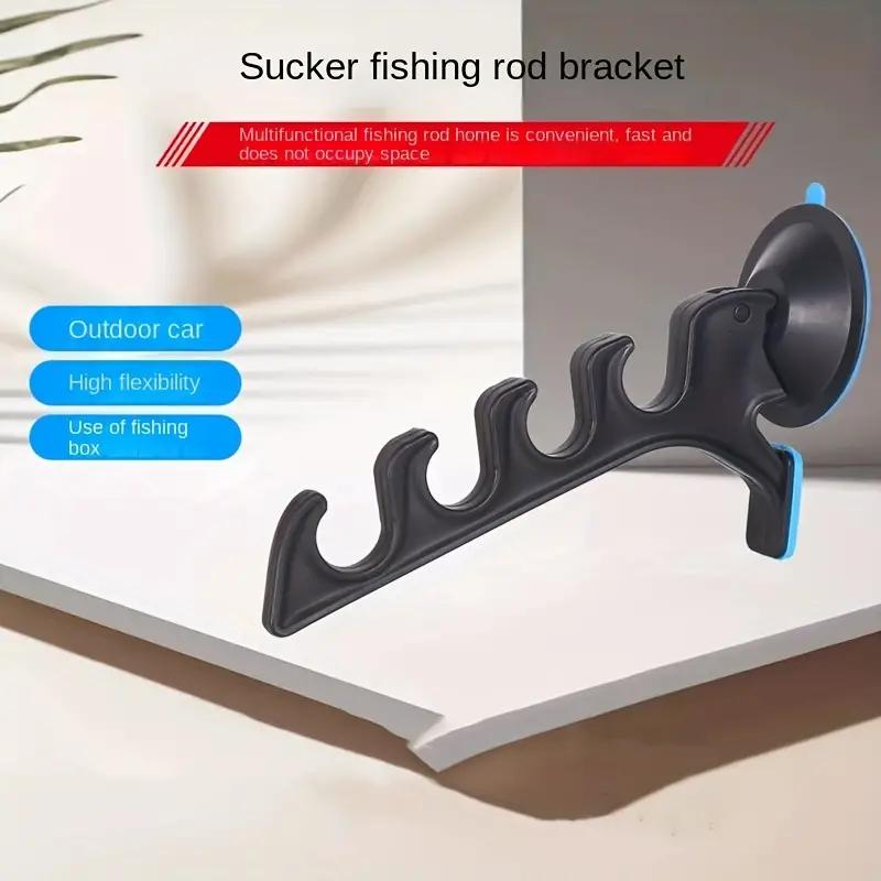 2 Pcs Wall Mounted Fishing Pole Holder With Suction Cup Fishing Rod Storage Rack  Holder Multifunctional Car Fishing Rod Holders - AliExpress