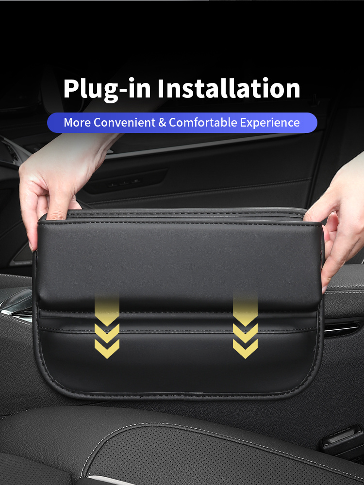 Universal Car Seat Cleaning Storage Box Car Seat Gap Organizer PU Leather  Auto Console Side Pocket Crevice Accessories - AliExpress