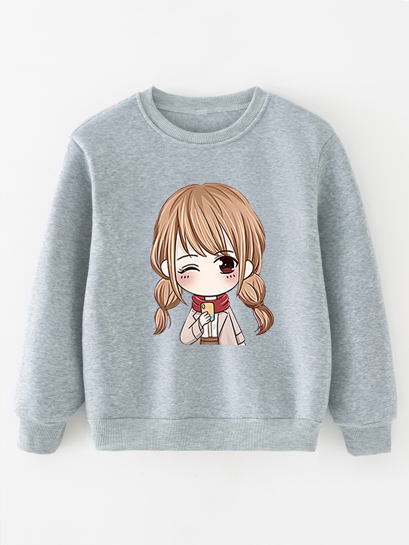Just A Girl Who Loves Anime Gifts For Teen Girls Unisex Crewneck Sweatshirt