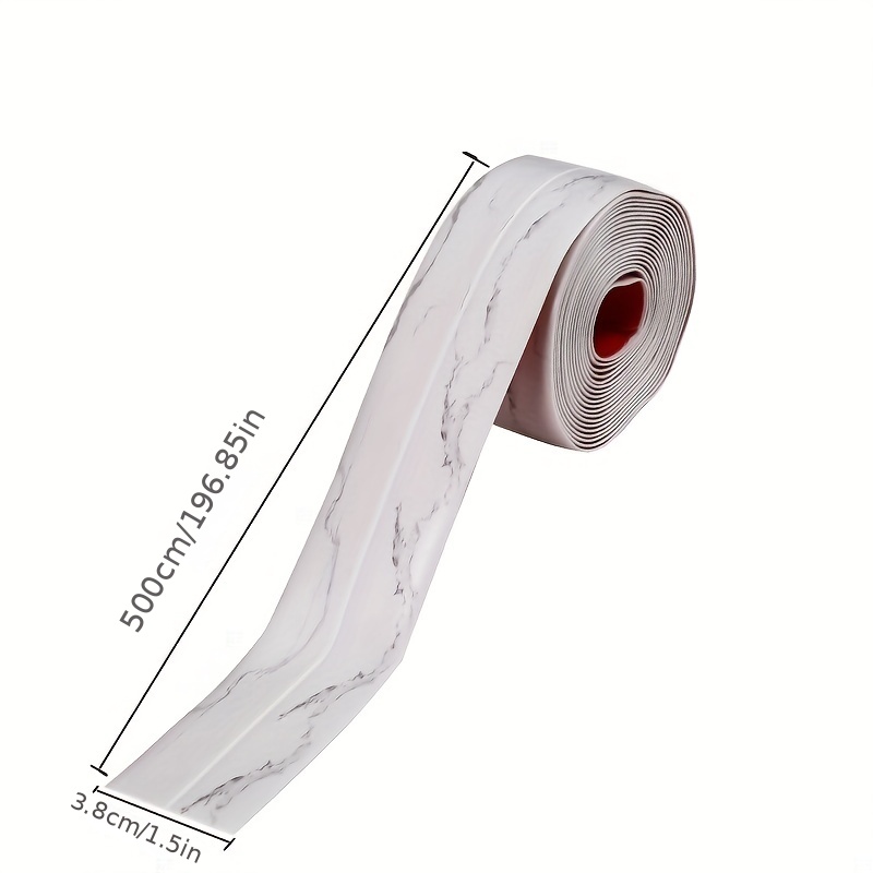 Waterproof Marble Pattern Tape Anti Mildew Caulk Strip