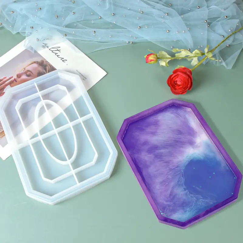 Silicone Tray Molds For Resin Rectangle Resin Tray Mould Diy - Temu