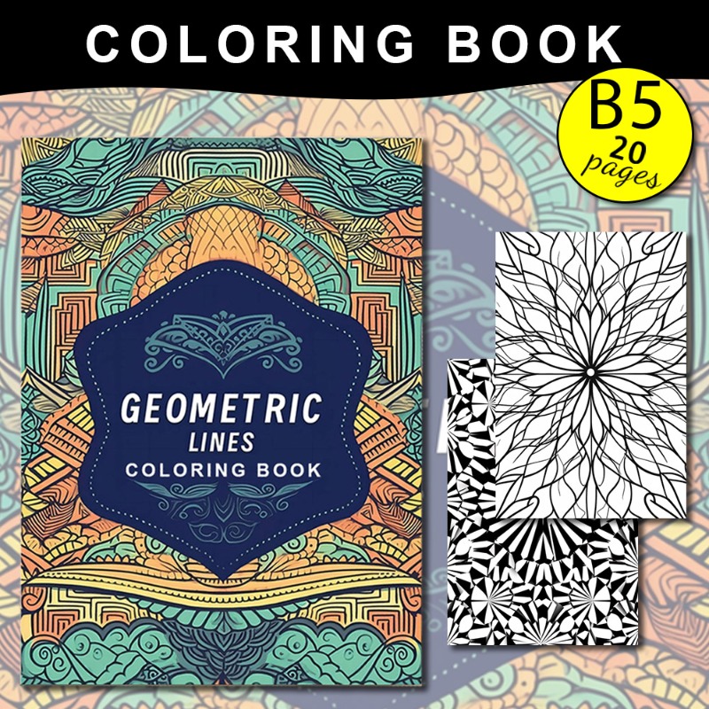 coloriage adultes anti-stress geometrique: 40 coloriages art