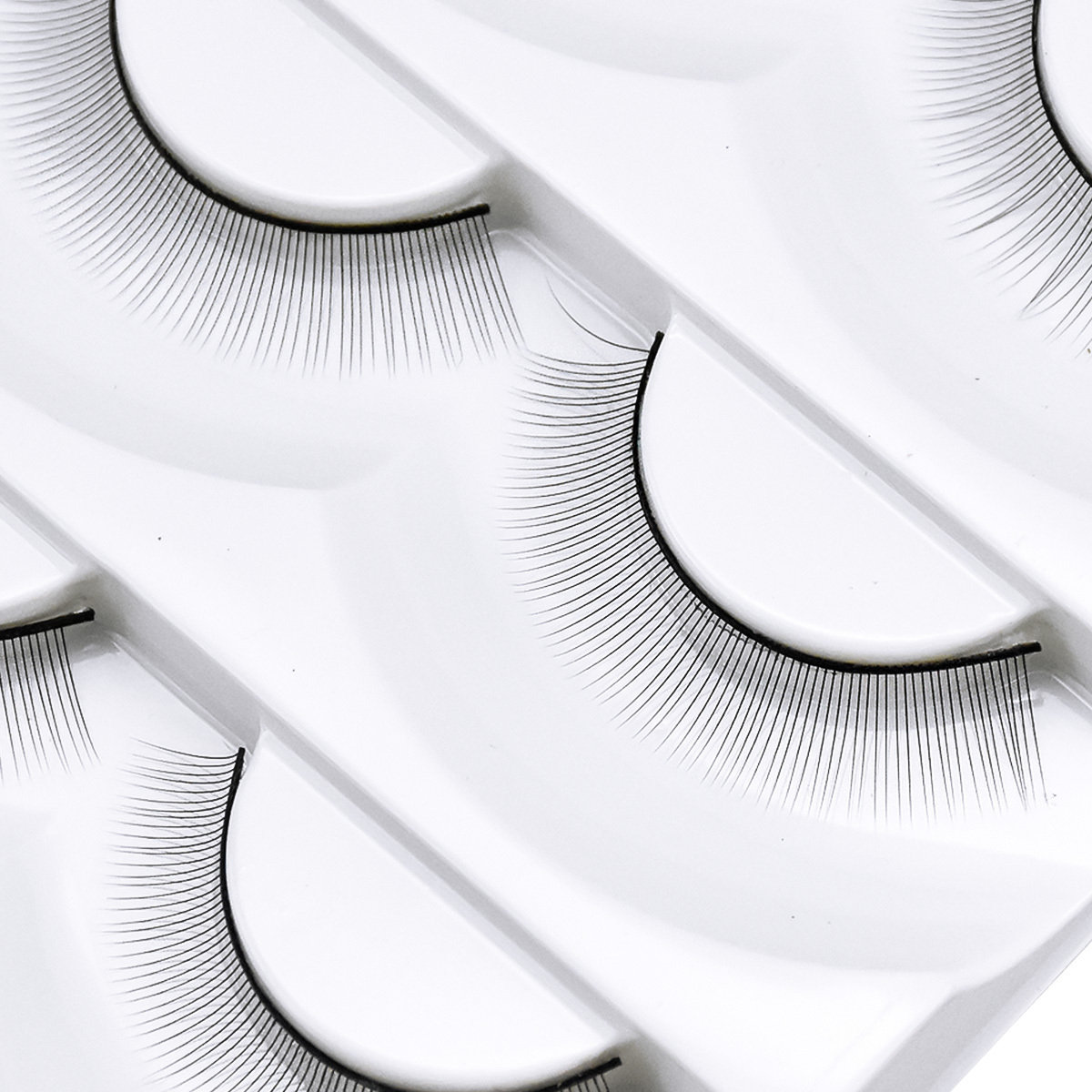 20 Pairs Practice Eyelashes For Mannequin Head Natural Strip Lashes