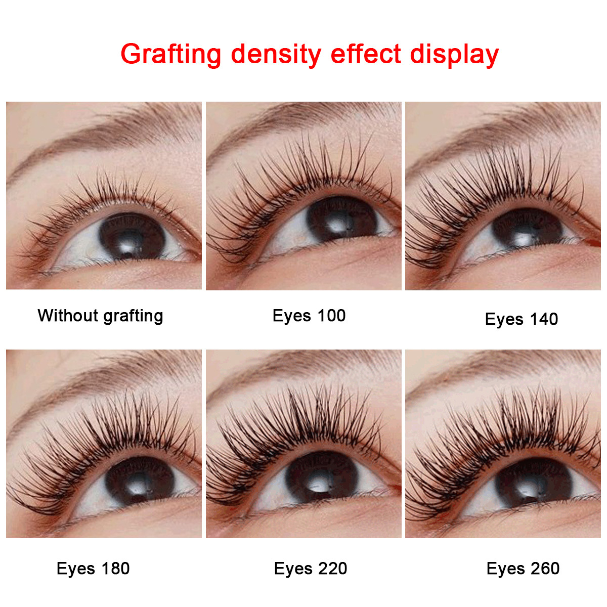 20 Pairs Practice Eyelashes For Mannequin Head Natural Strip Lashes