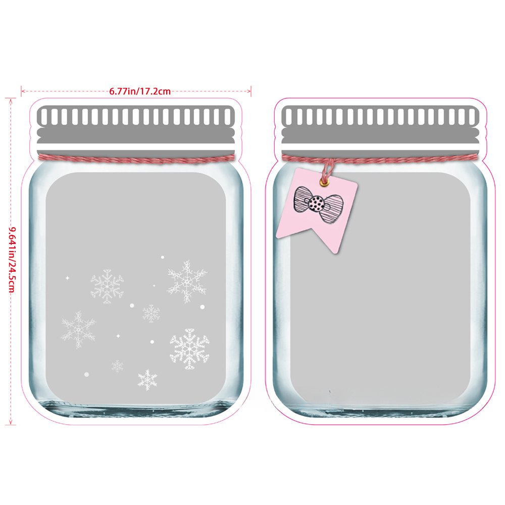 10pcs Mason Jar Shaped Food Sealed Bags