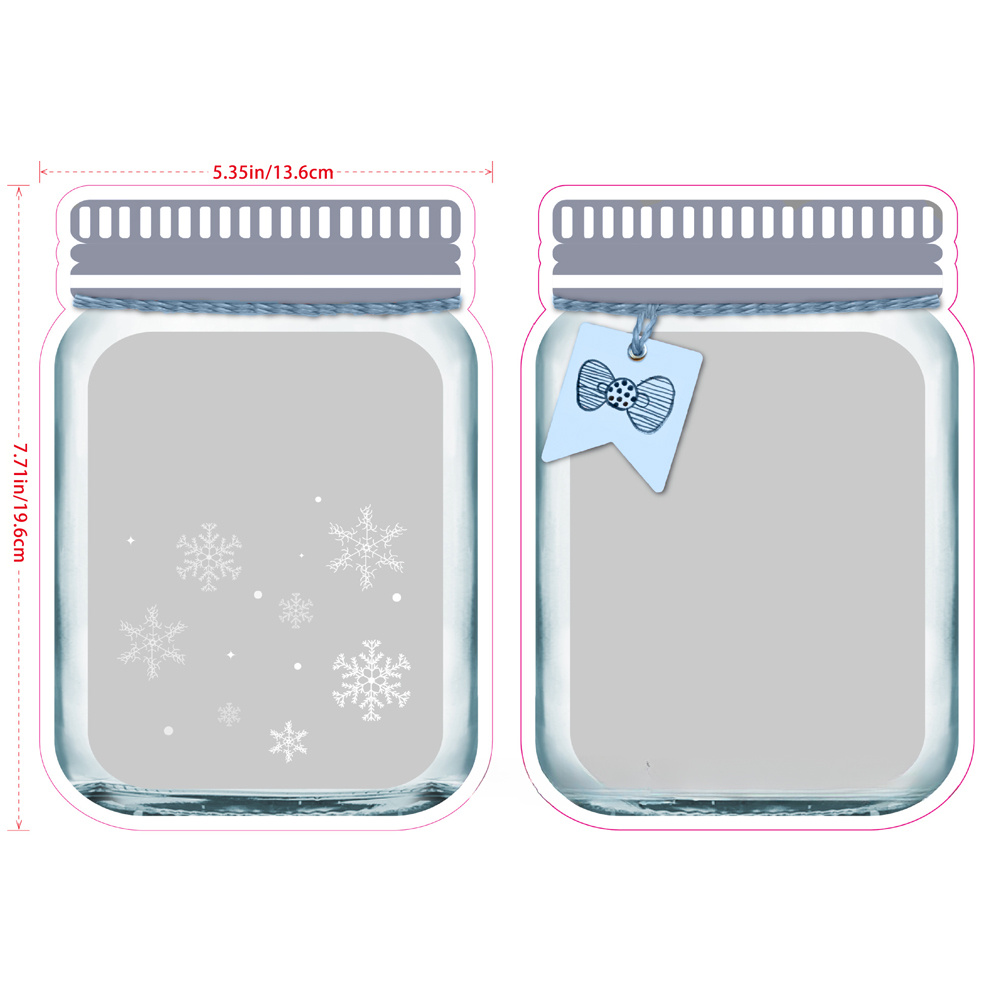 10pcs Mason Jar Shaped Food Sealed Bags