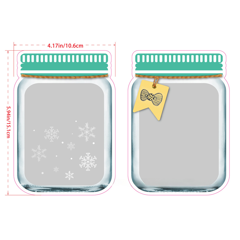 10pcs Mason Jar Shaped Food Sealed Bags