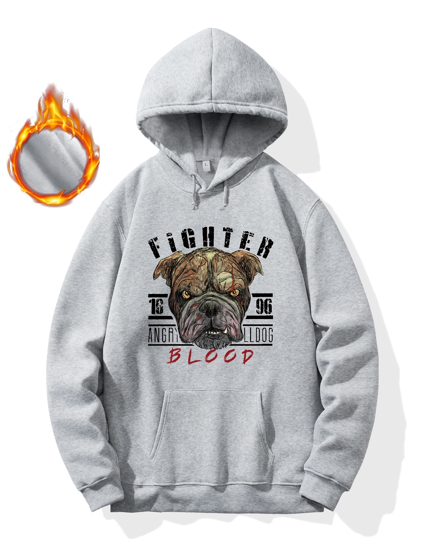 Fighter & Cool Dog Print Hoodie, Cool Hoodies For Men, Men's Casual Graphic  Design Pullover Hooded Sweatshirt With Kangaroo Pocket Streetwear For  Winter Fall, As Gifts - Temu Oman