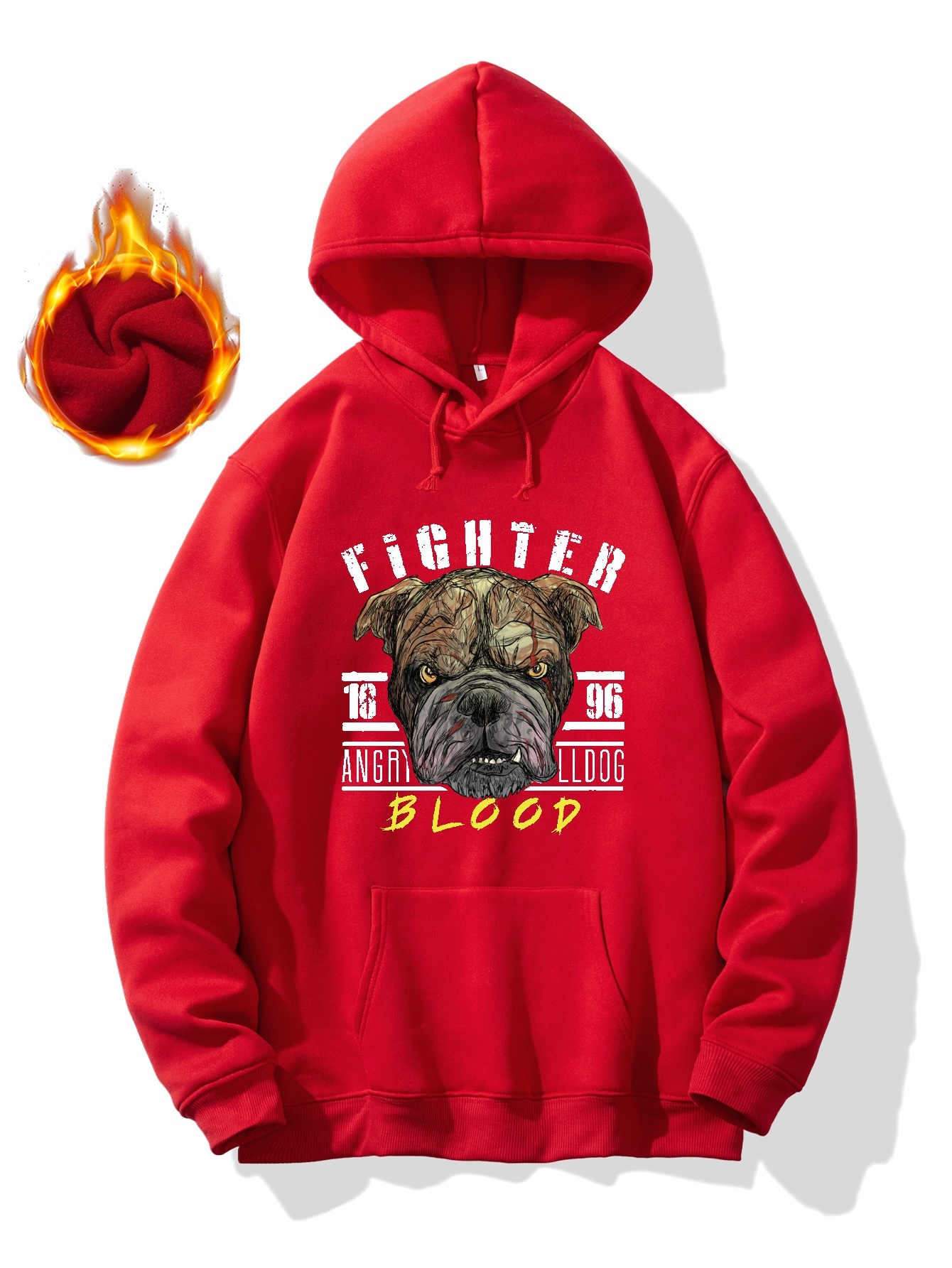 Fighter & Cool Dog Print Hoodie, Cool Hoodies For Men, Men's Casual Graphic  Design Pullover Hooded Sweatshirt With Kangaroo Pocket Streetwear For  Winter Fall, As Gifts - Temu Oman