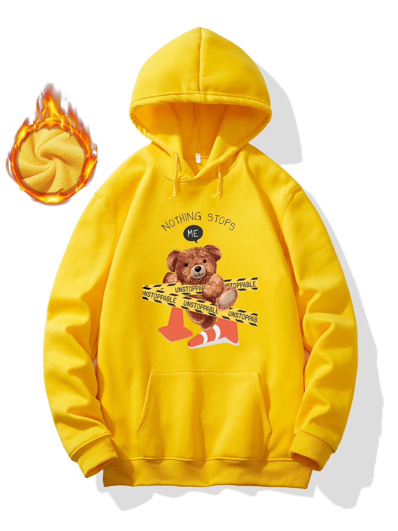 cute teddy bear print hoodie cool hoodies men mens casual Temu
