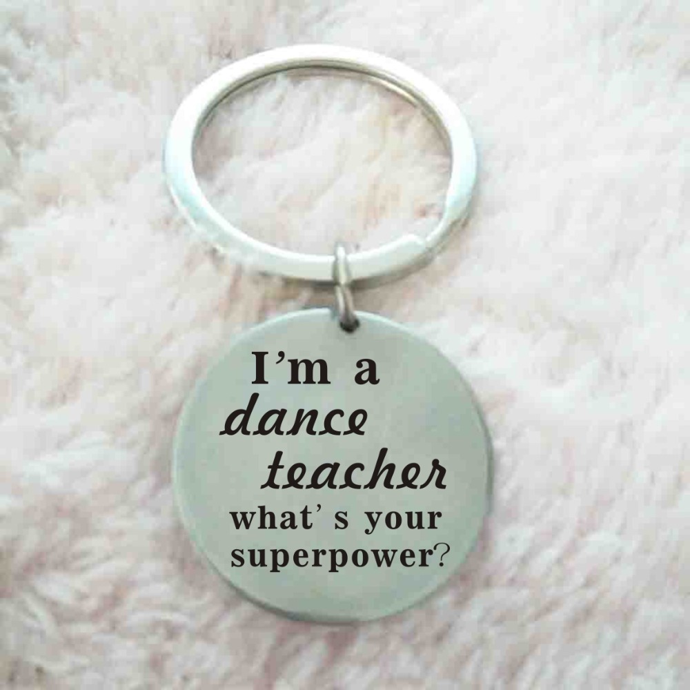 "I'm A Dance Teacher What's Your Superpower?" Hanging Pendant, Gifts For Dance Teachers