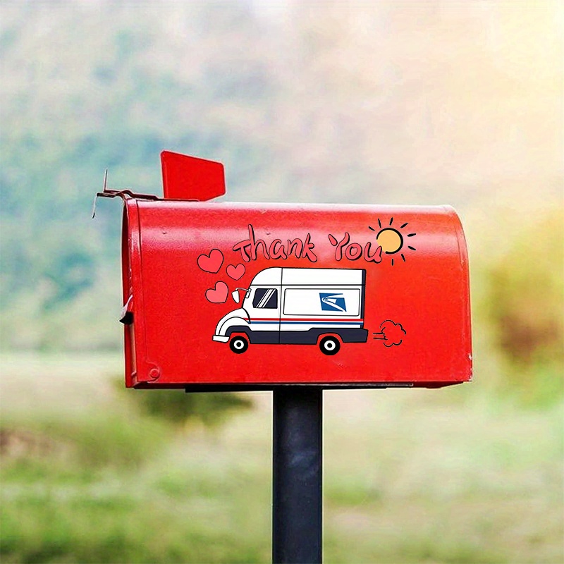 Show Appreciation Usps Mail Carriers Thank Sticker Temu