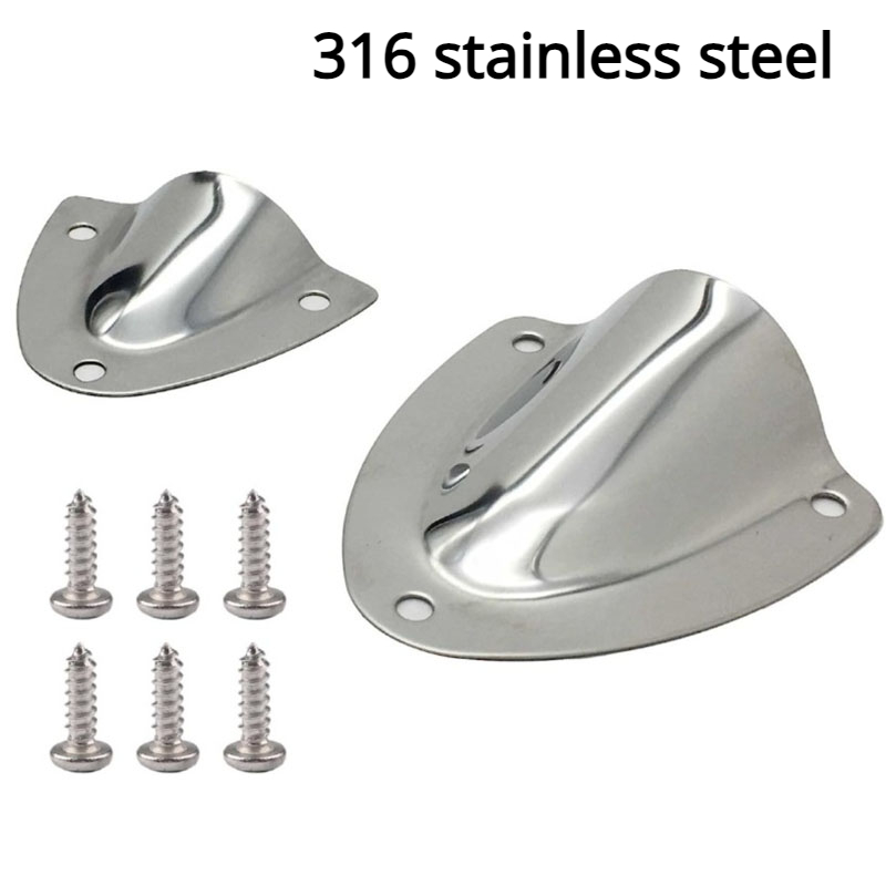 Stainless Steel Cable Cover, Protection Tight Seal 1 Pair Marine Clam Shell  Polished Anti Rust Safe for Fishing Boats (120mm), Vents & Deck Plates -   Canada