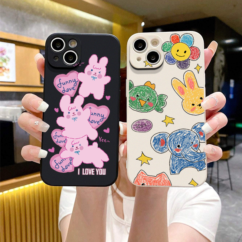 Protective Phone Case Cute Phone Cases Iphone14/13 Promax - Temu