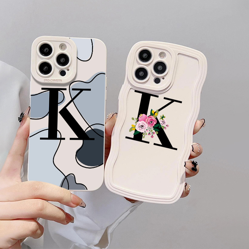2pcs Silicone Phone Case Contrast Letter X Phone Case For Iphone 14 13 12  11 Pro