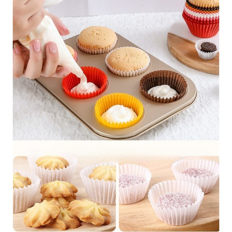 Cookie Dough Muffin Cups, Baking Oil Trays, Colored Cake Cups, Food Grade  Cake Paper Trays, Greaseproof Baking Cups For Baking Parties - Temu United  Arab Emirates