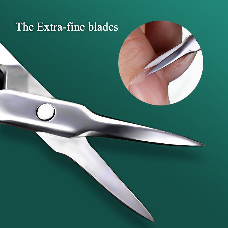 Premium Stainless Steel Curved Tip Cuticle Scissors Perfect - Temu Canada