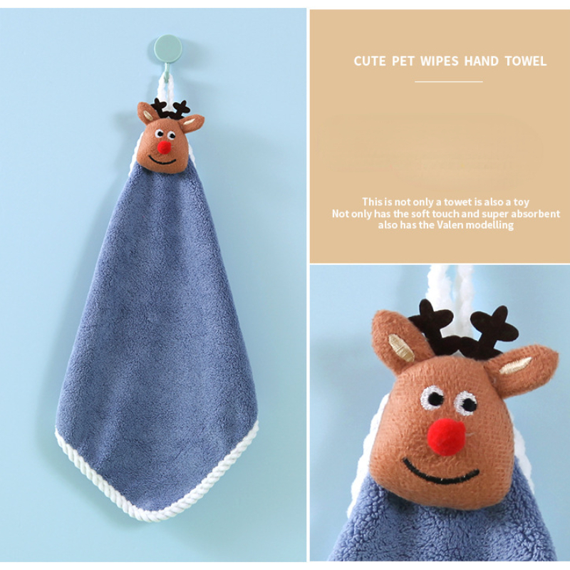 Cute Fingertip Towel, Soft Absorbent Hand Wipe Towel, Cute Cartoon