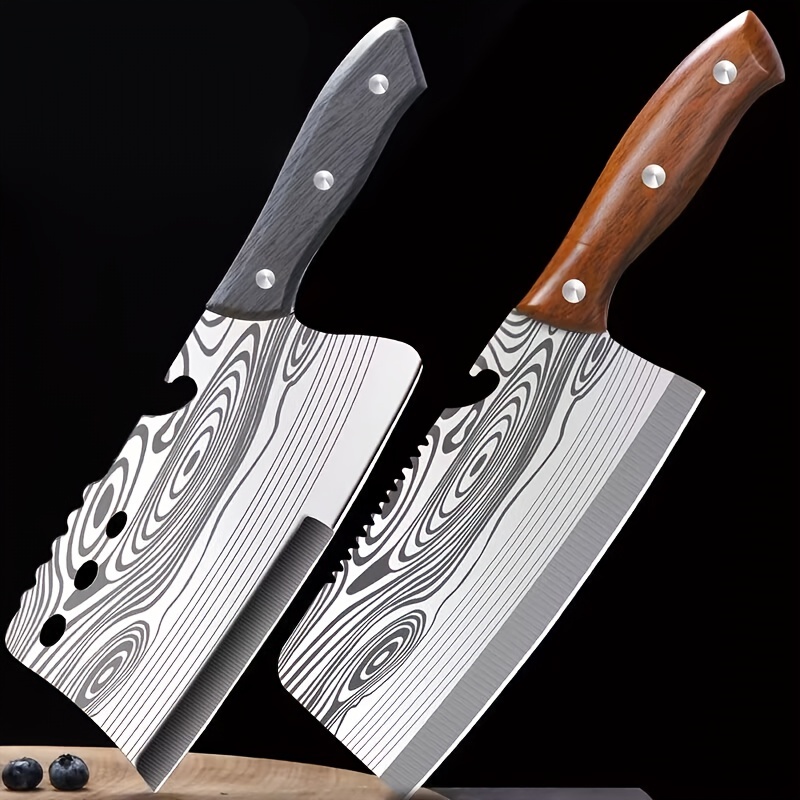 Meat Cleaver Knife Cleaver Chopper Chef Damascus Steel - Temu