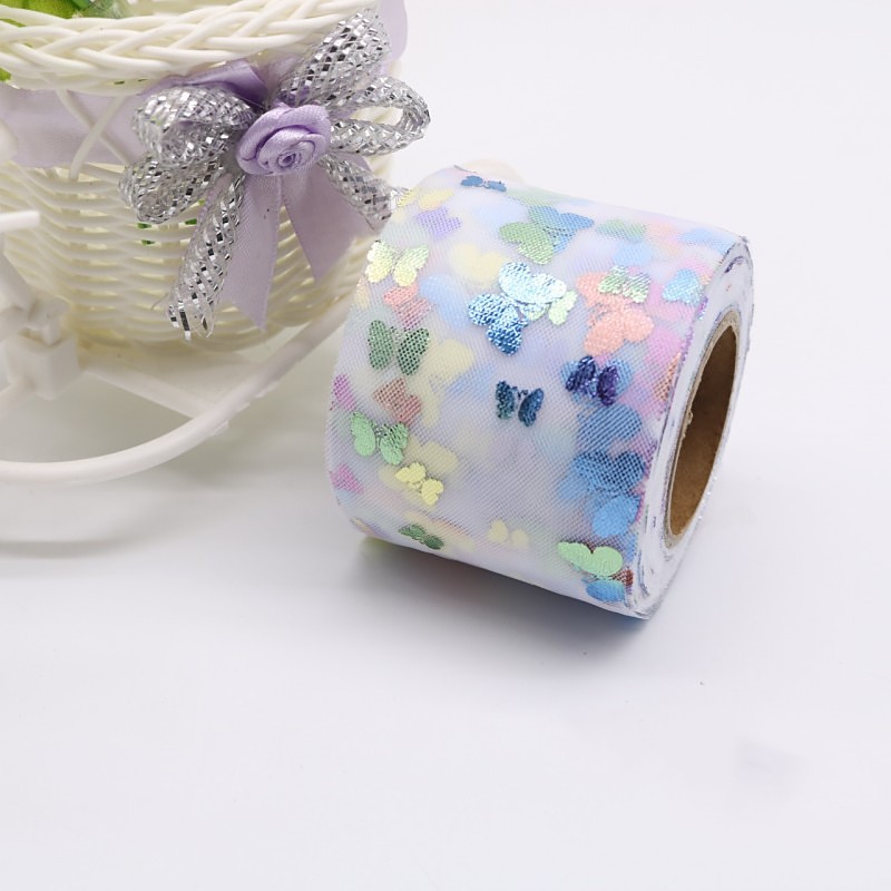Butterfly Ribbon Bow Hairpins Set - 25 Yards