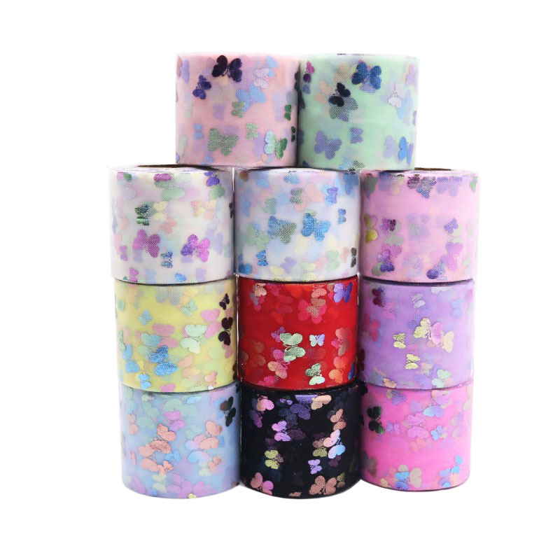 Butterfly Ribbon Bow Hairpins Set - 25 Yards