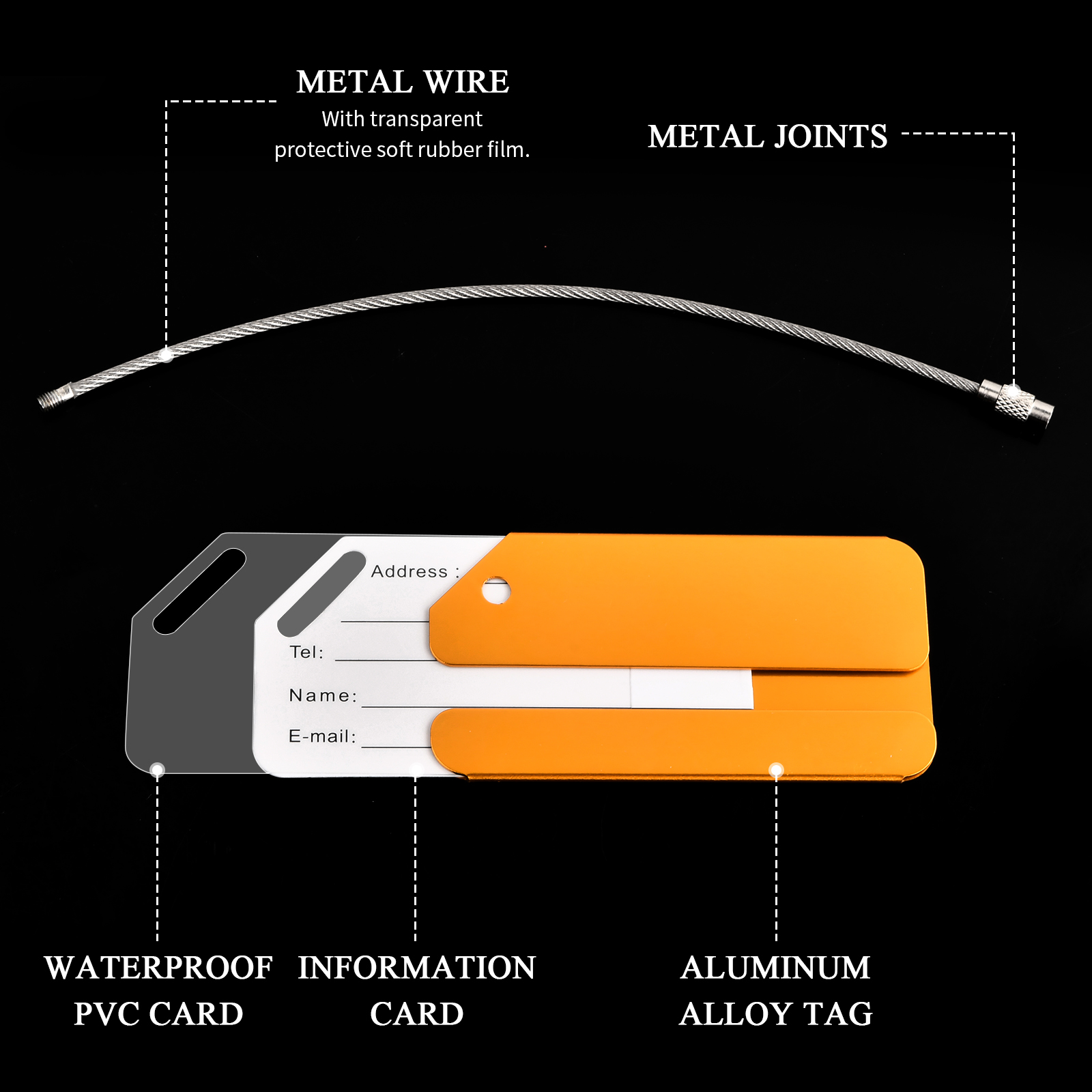 IDENTIFICATION PLATES WITH PROTECTIVE RUBBER AND