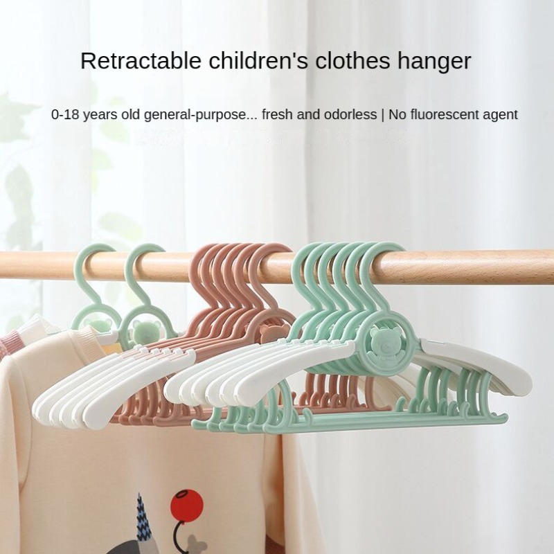 30 Pack Baby Hangers for Nursery Closet, Kids Baby Clothes Hangers Space  Saving Adjustable Non-Slip Toddler Infant Clothes Hangers with Windproof