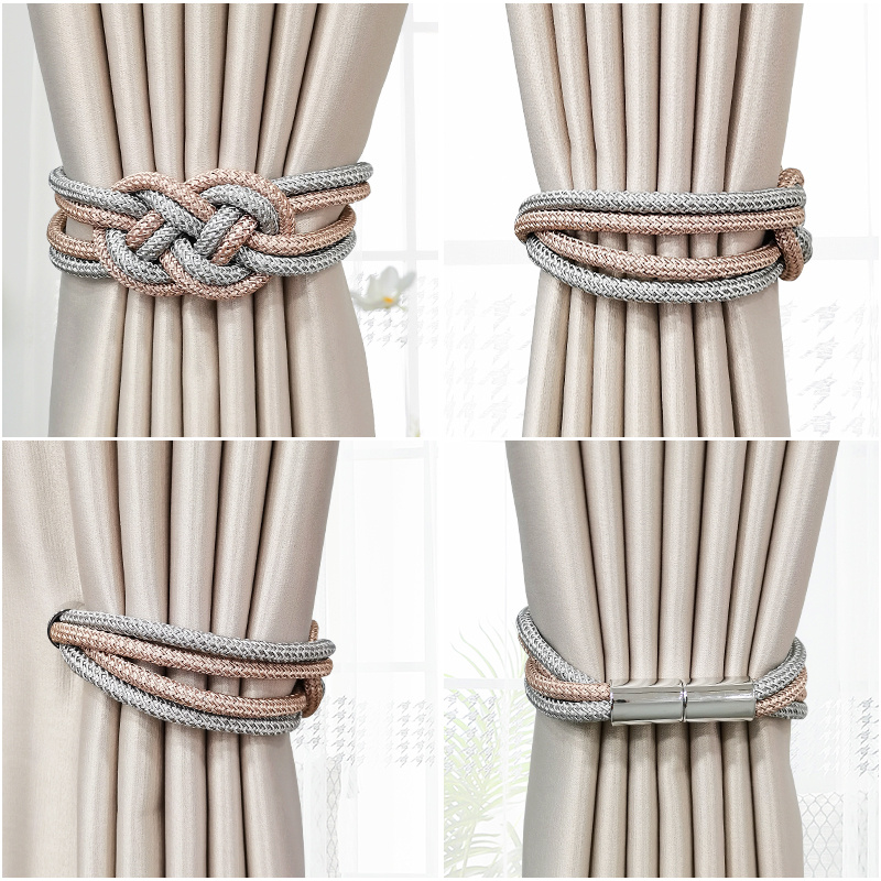 14 Colors Modern Simple Tieback Magnet Curtain Buckle Curtain Clips  Magnetic Curtain Holder Home Decor Valance Tieback - 1PC Curtain Buckle