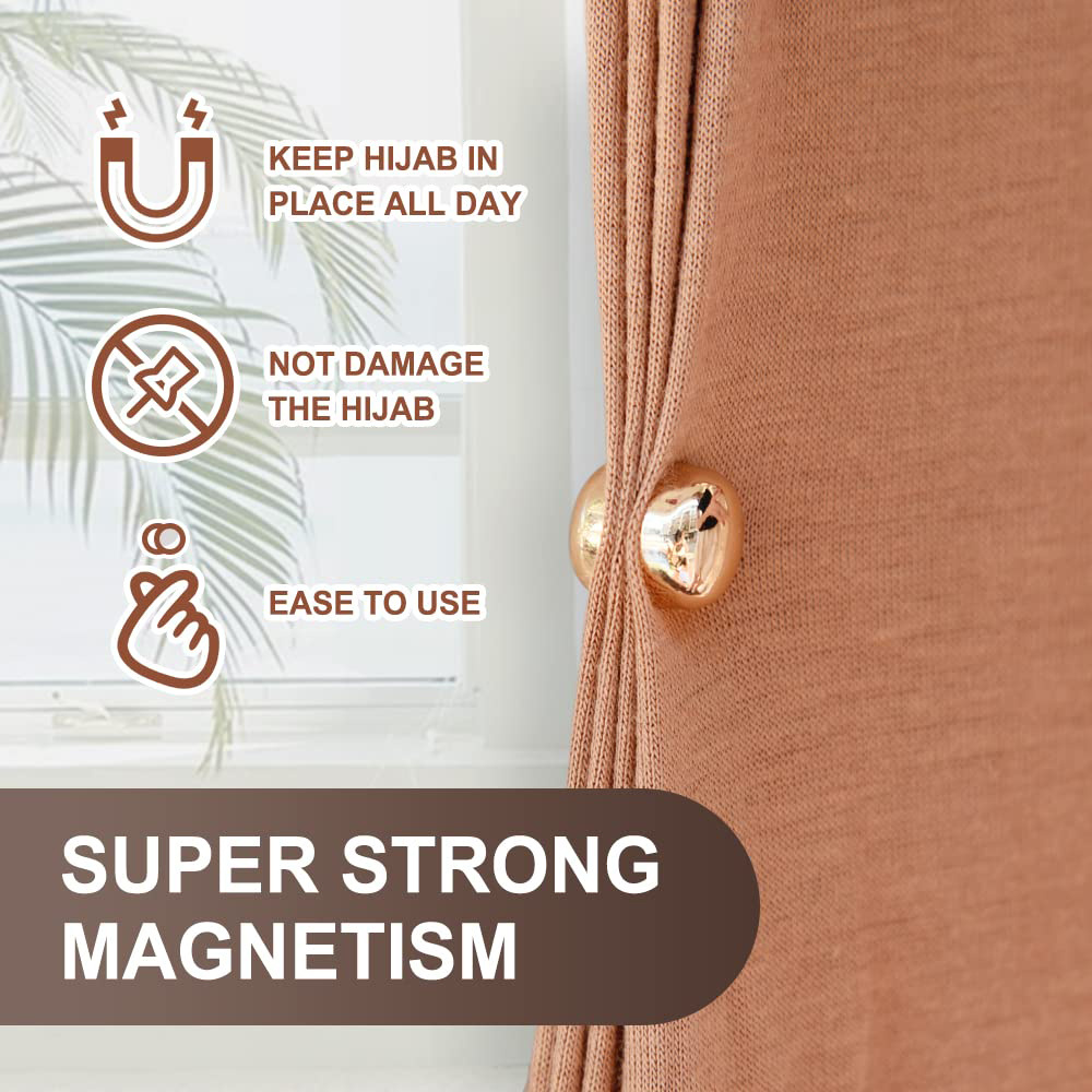 Goodern 12 Pairs Premium Strong Hijab Magnetic Pins,Strength