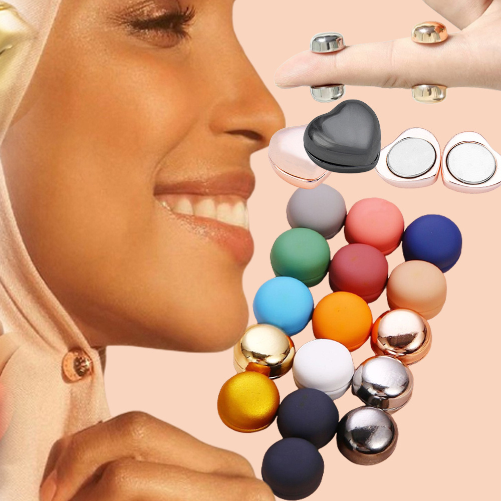 Txameru 24-Pairs Hijab Magnet Pins Hijab Pins Strong Hijab Magnets Colorful  Hijab Magnetic Pins for Women