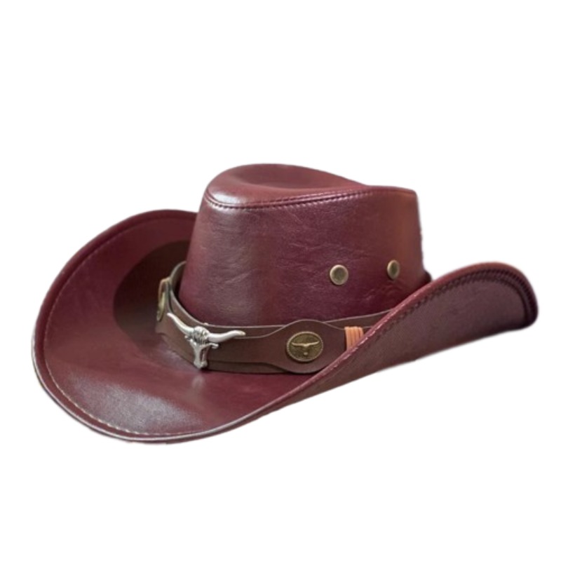 1pc Vintage Wide Brim Sun Protection Cowboy Hat For Men - Temu