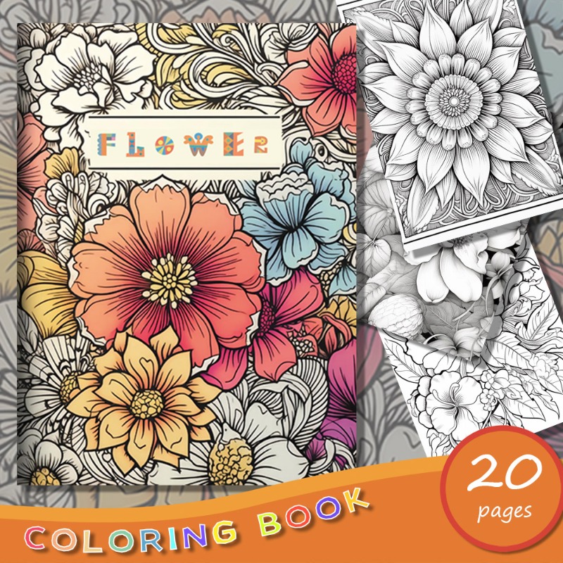 Beautiful Flower Coloring Pages for Kids