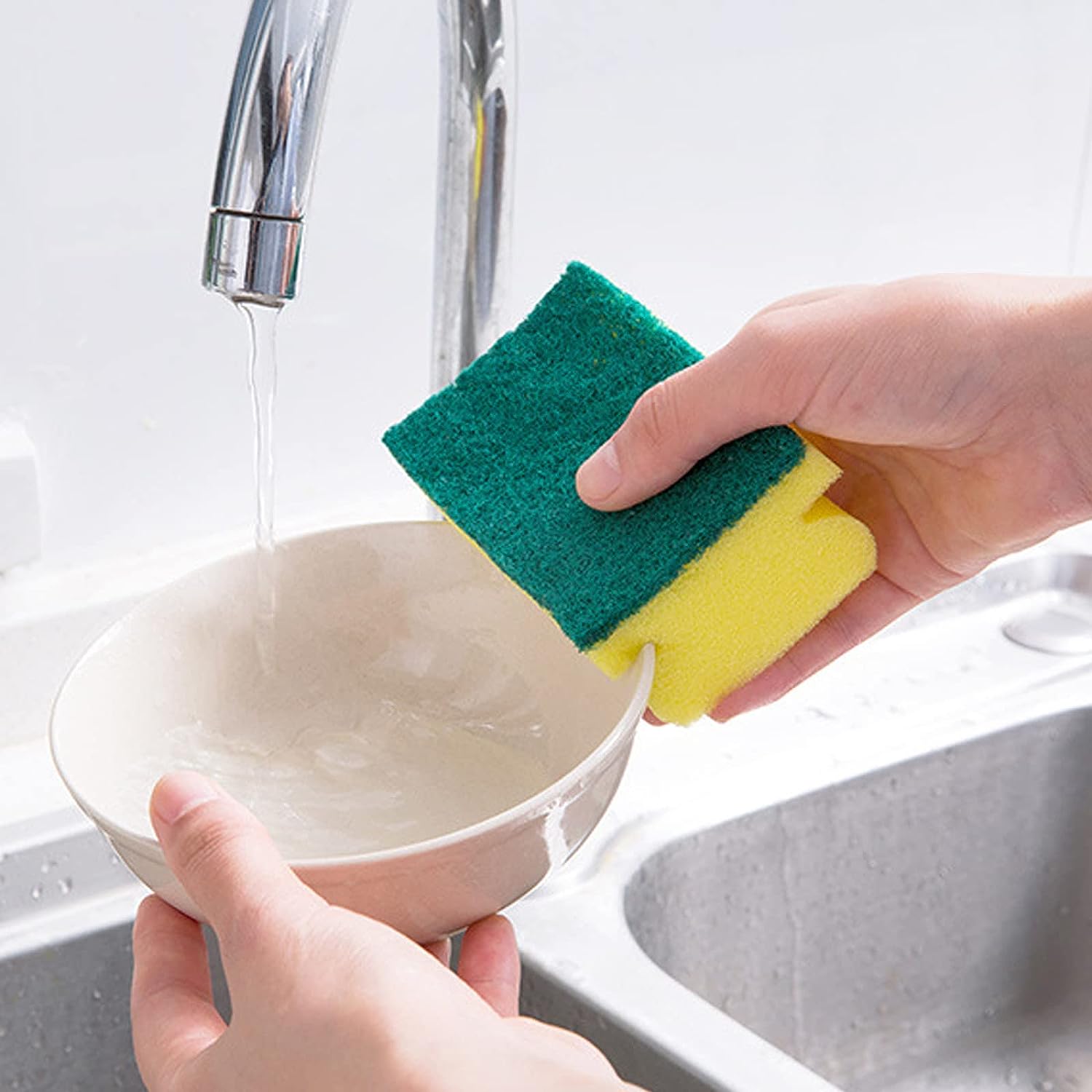 10 Pack Heavy Duty Scrub Sponges Washing Dishes Cleaning Kitchen Dish  Sponge