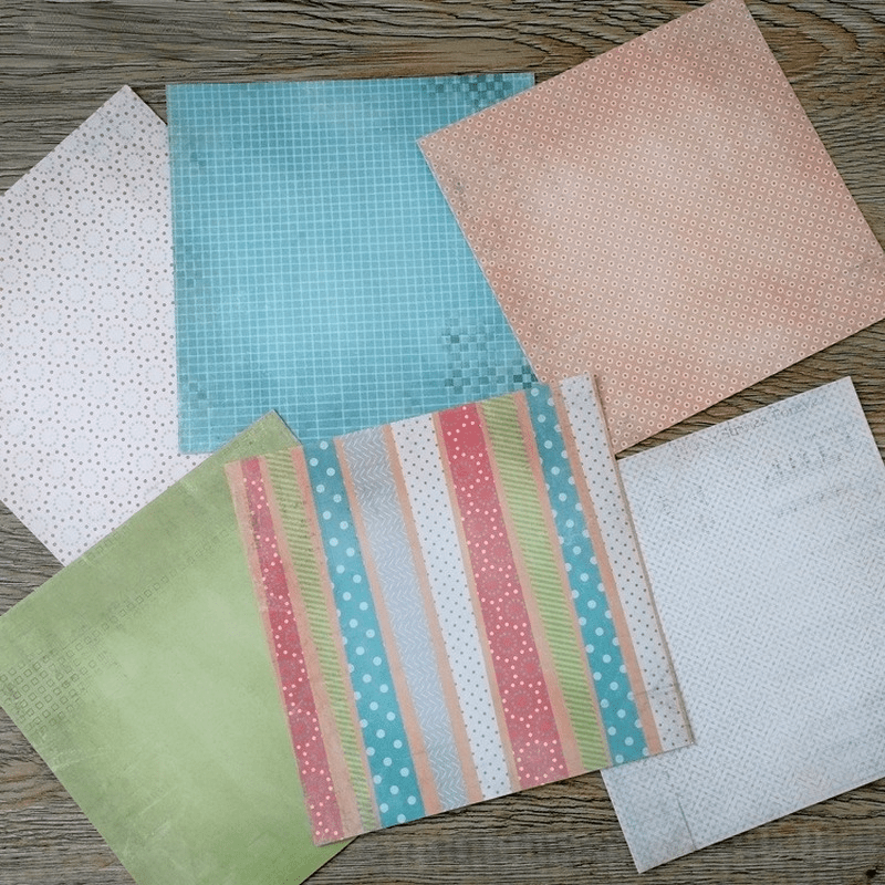 Aged Paper Patterned Scrapbooking Paper Pack Handmade Craft Background Pad  Single-side Printed