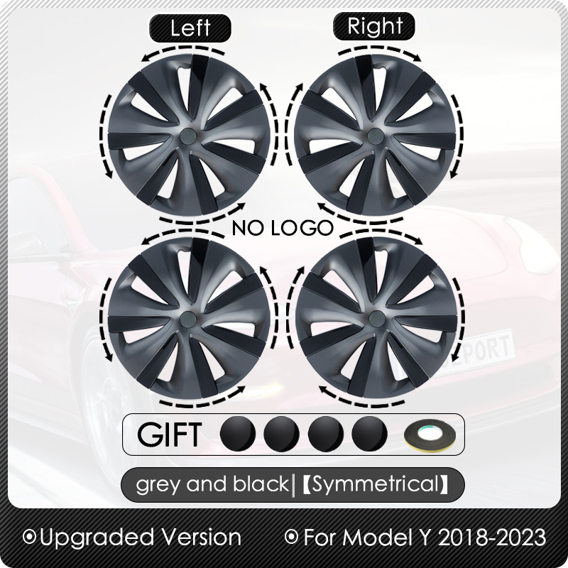 4PCS Tesla Model Y 19 pouces Wheel Cap 2018-2023 Hub Cap Performance  Automobile Replacemen Hubcap Full Rim Cover modèle y Wheel Cap