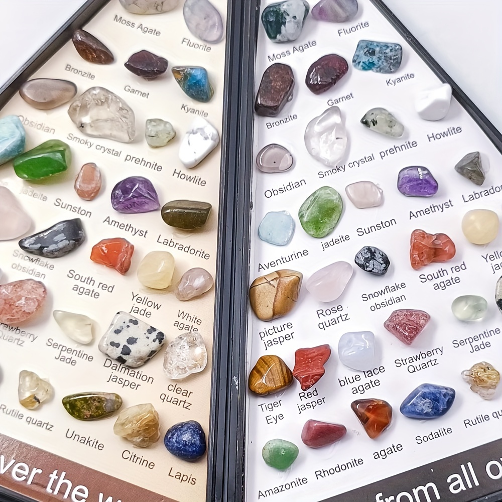 Exquisito set de caja de ciencia de rocas y minerales para niños -  ¡Perfecto para cumpleaños!