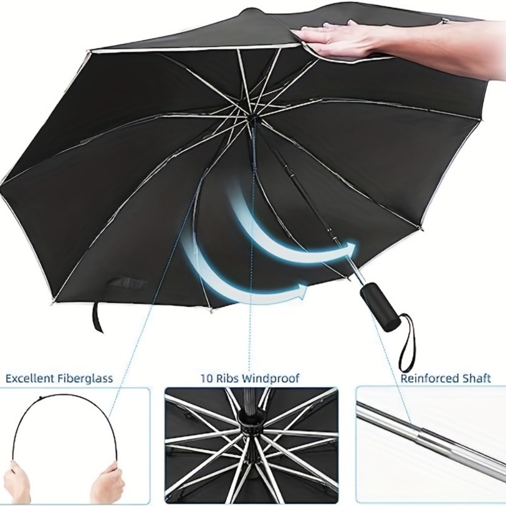 Voll Automatische Kompakte Klapp Mode Auto Logo Regenschirm Für